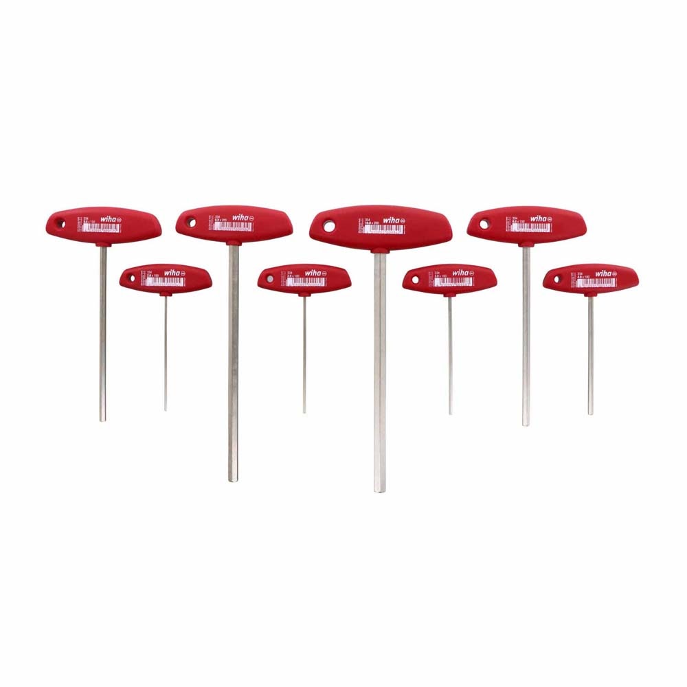 Wiha 33493 8 Piece Classic Grip Hex Metric T-Handle Set