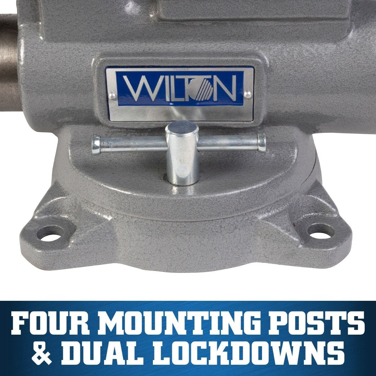Wilton WL1-109 6" Ductile Iron Apprentice Bench Vise with 360 Degree Swivel Base - 3