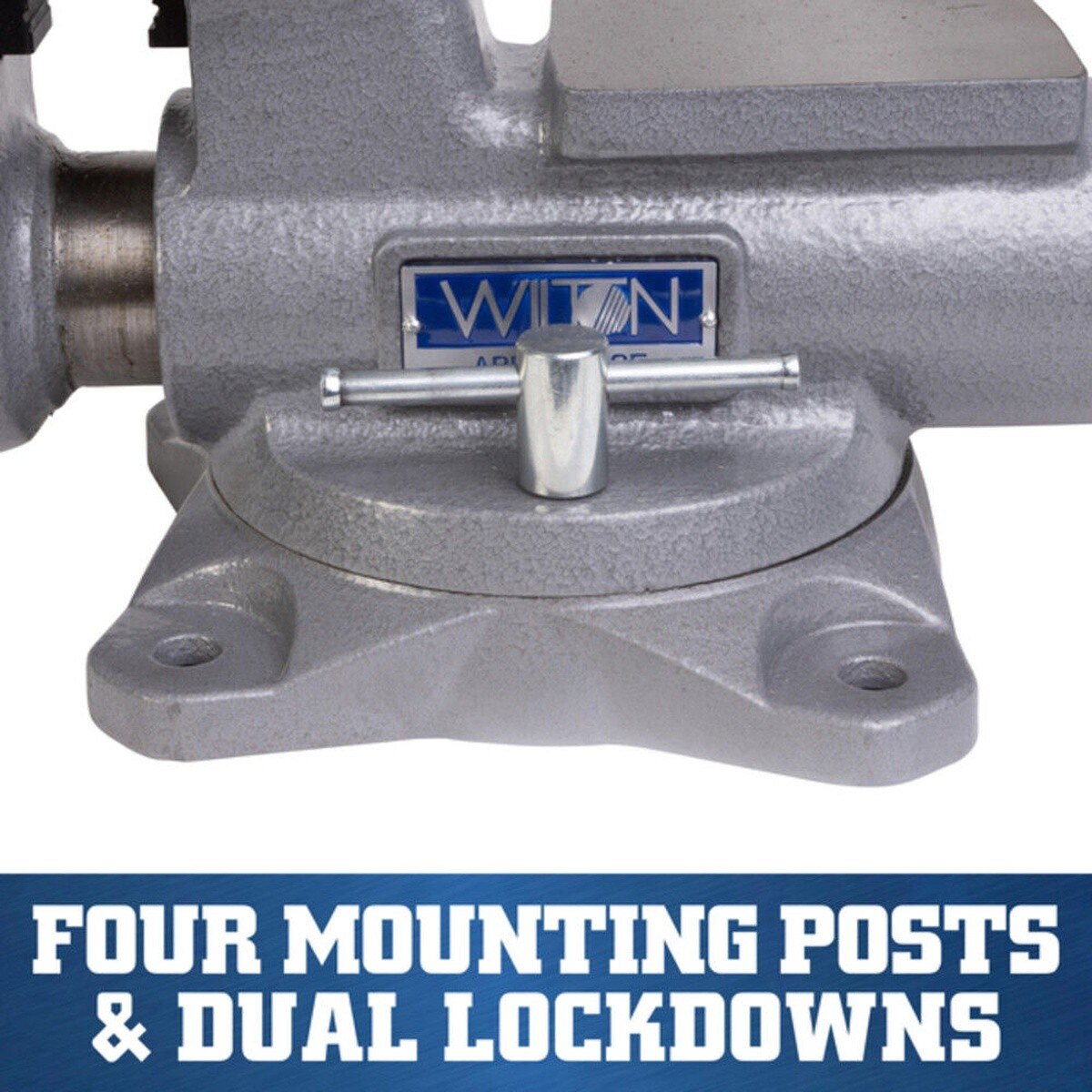 Wilton WL1-110 6" HD Apprentice Bench Vise with 360 Degree Swivel Base - 5