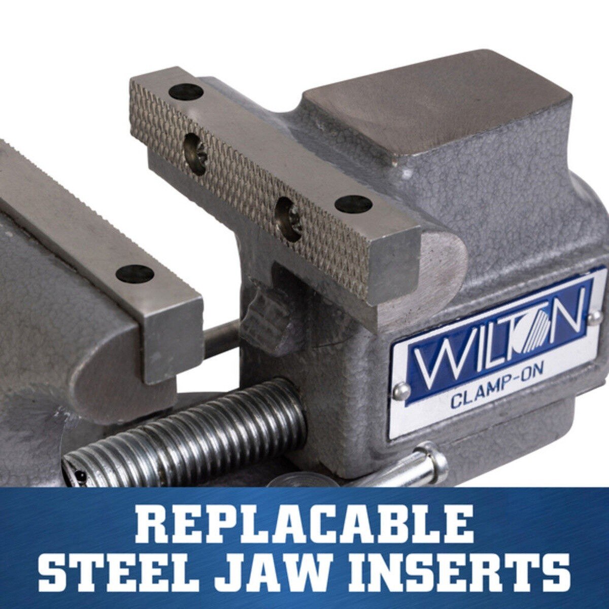 Wilton WL1-112 3" Clamp-On Apprentice Bench Vise with 1800 lb Clamp Force - 4