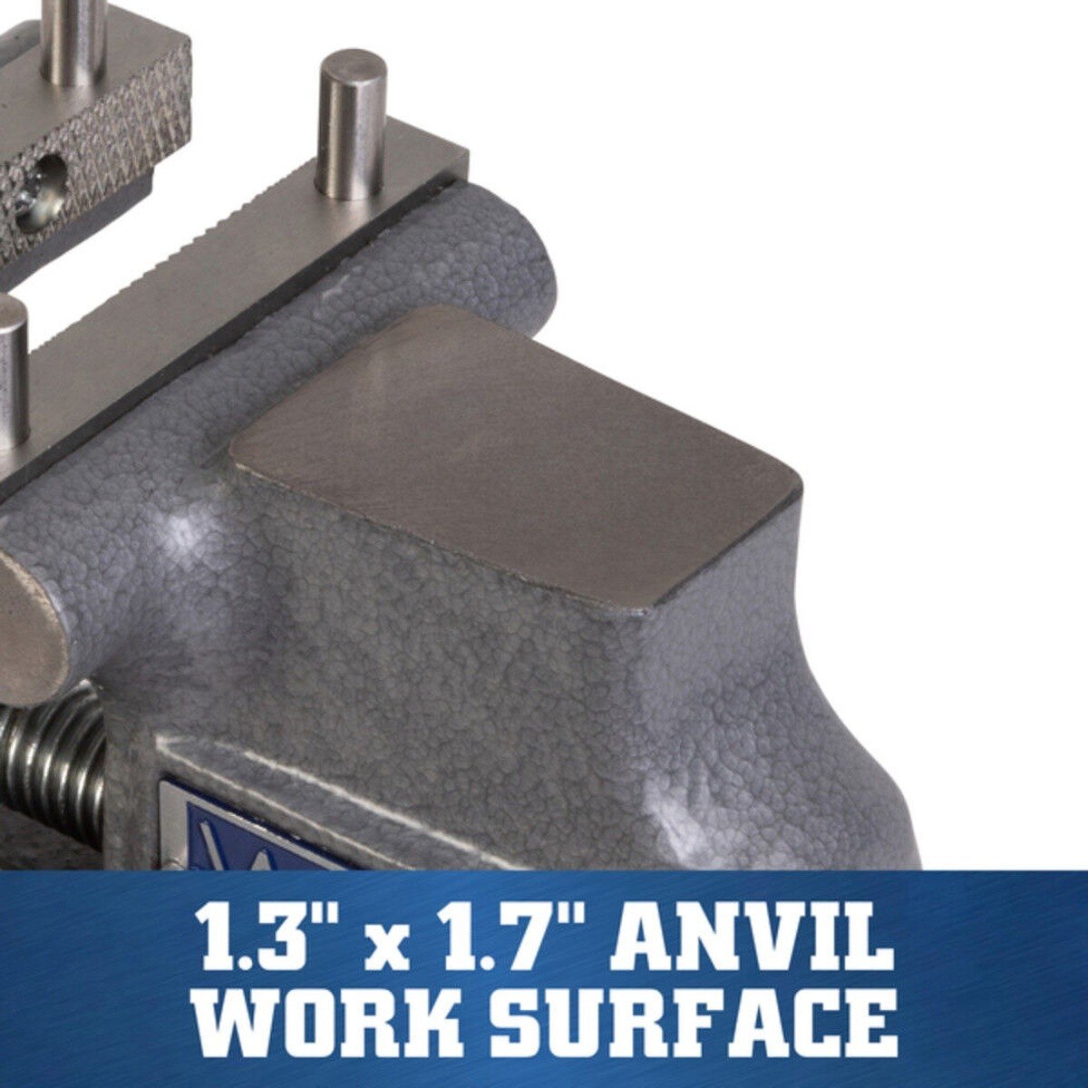 Wilton WL1-112 3" Clamp-On Apprentice Bench Vise with 1800 lb Clamp Force - 5