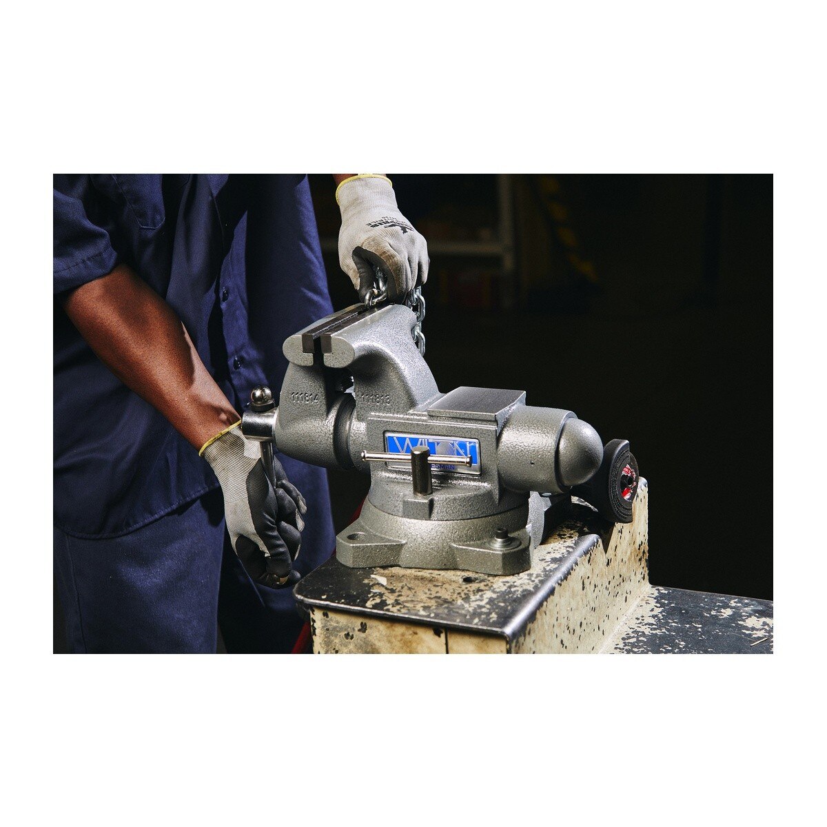 Wilton WL9-28806 1755, Tradesman Vise, 5-1/2" Jaw Width, 5" Jaw Opening, 3-3/4" Throat Depth - 3