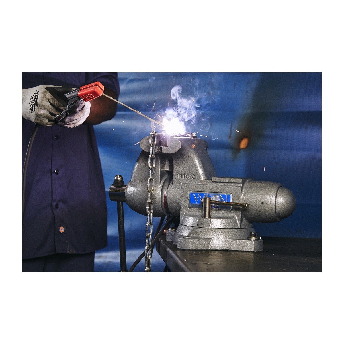 Wilton WL9-28806 1755, Tradesman Vise, 5-1/2" Jaw Width, 5" Jaw Opening, 3-3/4" Throat Depth - 4