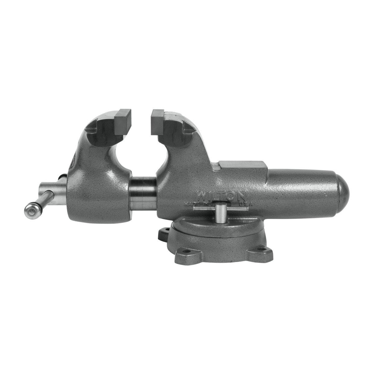 Wilton WL9-28833 600S 6" Jaw Round Channel Machinist Vise with Swivel Base, 10" Opening - 3