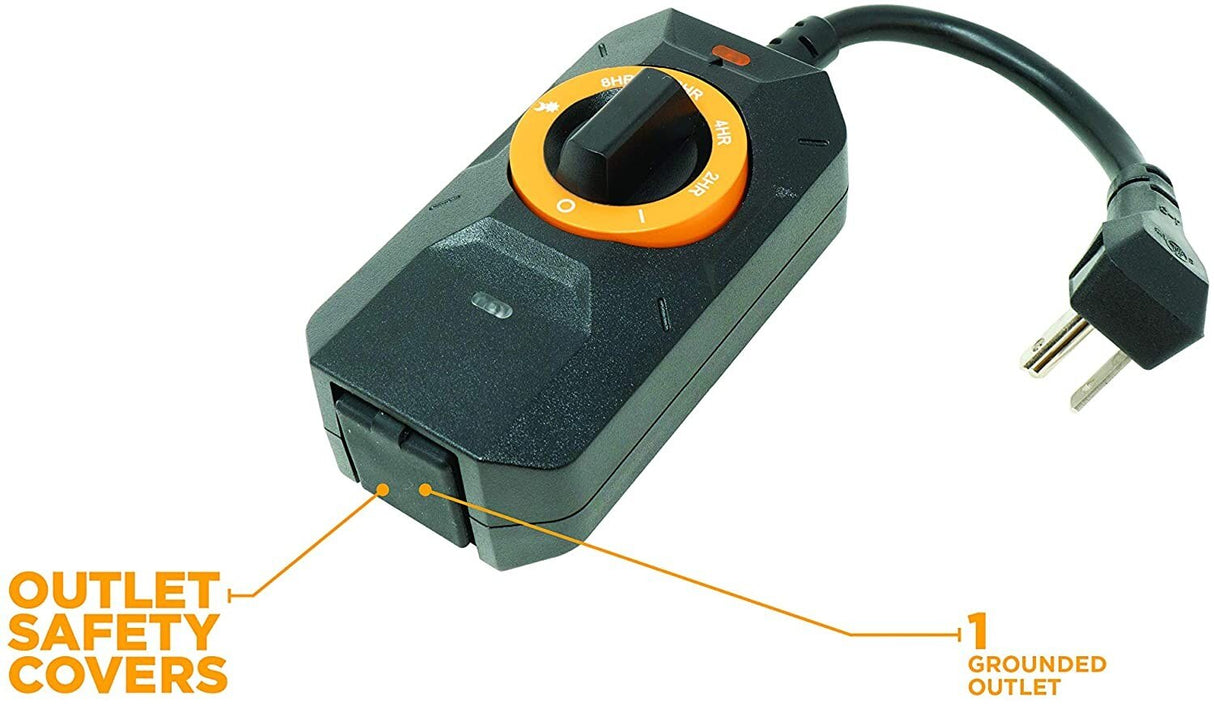 Woods 50121WD Outdoor Dusk to Dawn Lighting Timer, 1 Grounded Outlet - 3