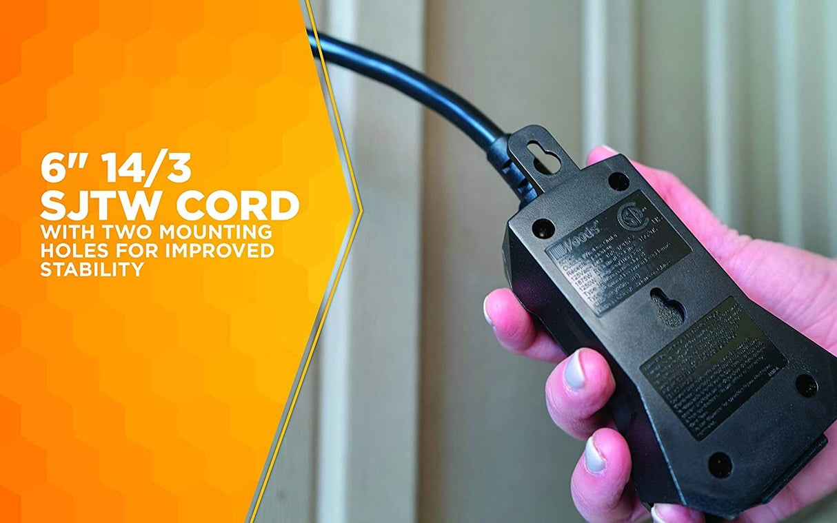 Woods 50125WD Outdoor Indoor Wireless Remote Control Outlet Kit, Electrical Plug In Remote Ligh - 6