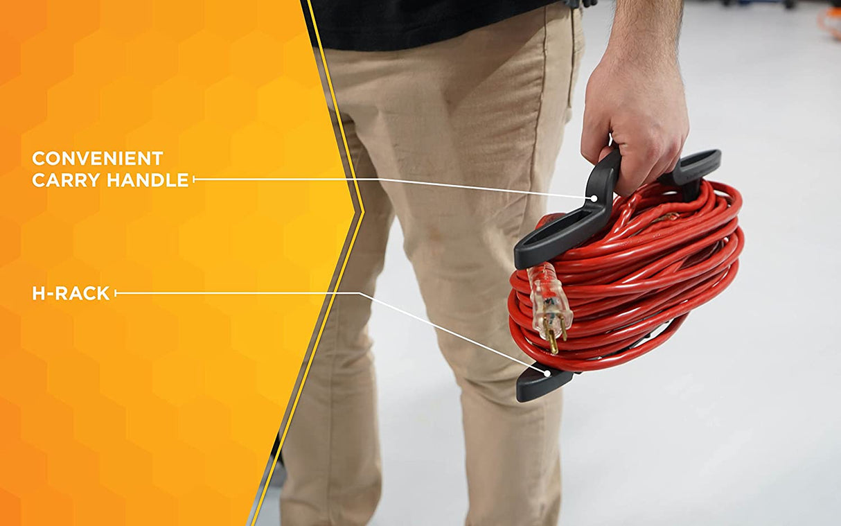 Woods 547737 Rack Cord Management System with Three Outlet Power Tap - 3