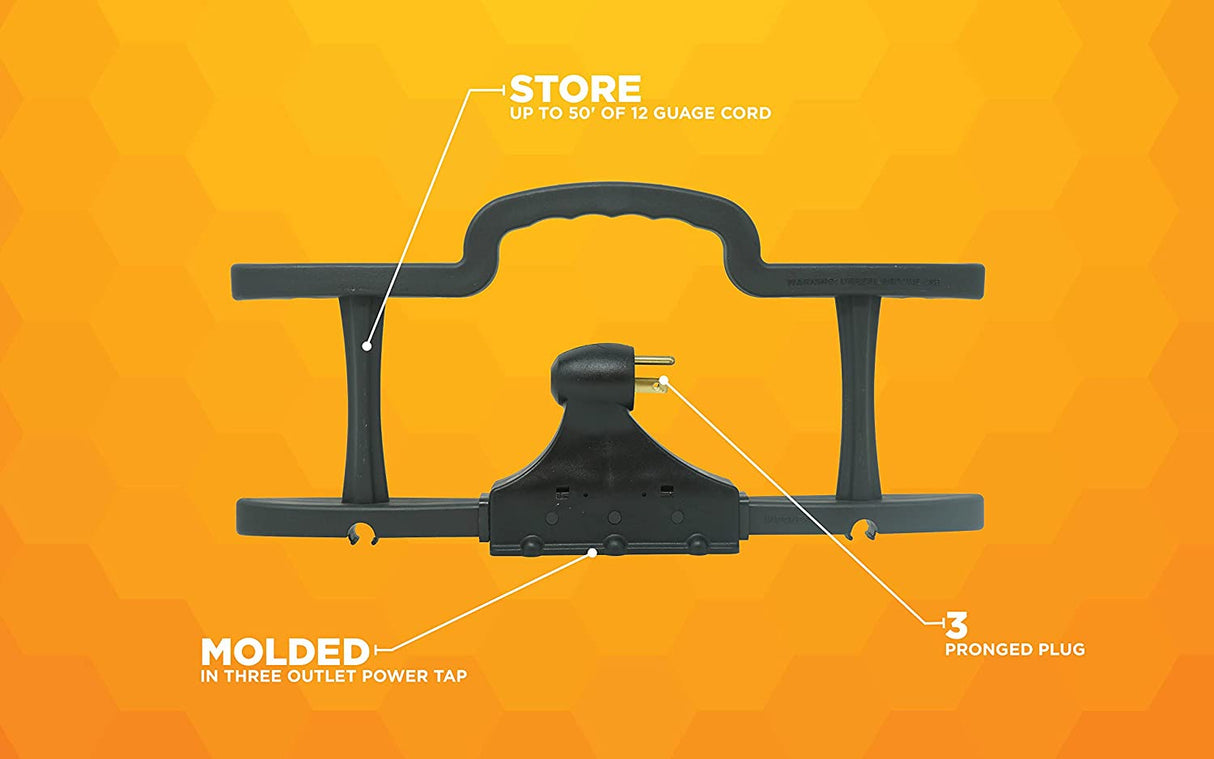 Woods 547737 Rack Cord Management System with Three Outlet Power Tap - 4