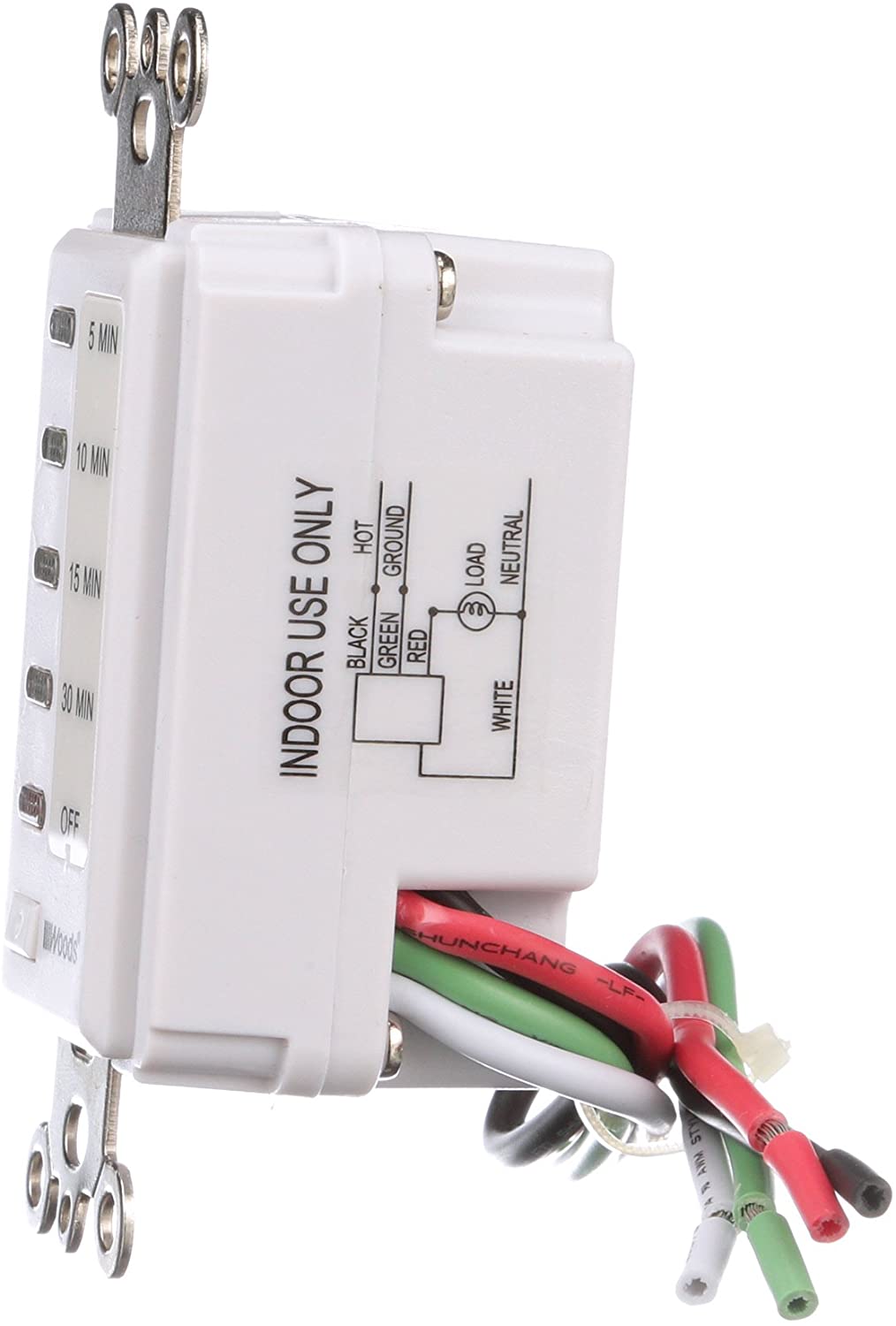 Woods 59007 59007WD In-Wall 30-Minute Decora Digital Countdown Timer - 5