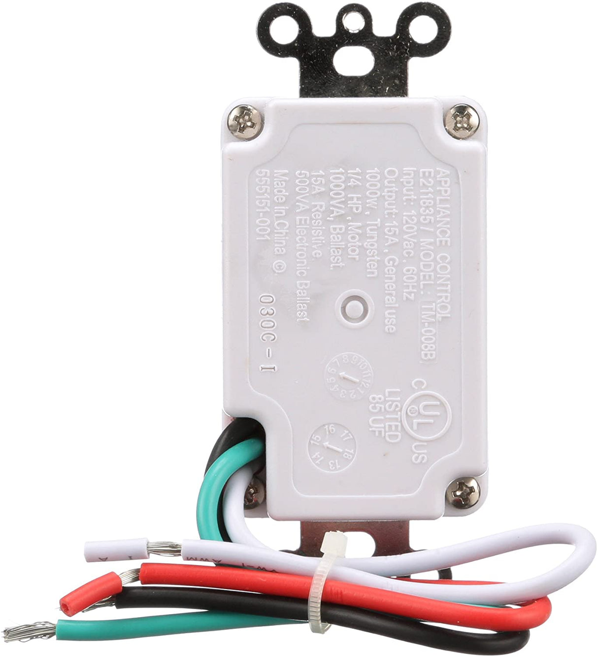 Woods 59008 In-Wall 60-Minute Digital Countdown Timer, White - 5