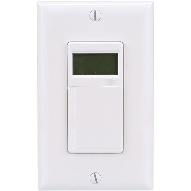 Woods 59020WD In-Wall Digital 7-Day Programmable Timer with No Neutral Wire, 125-Volt, 60-Hertz /