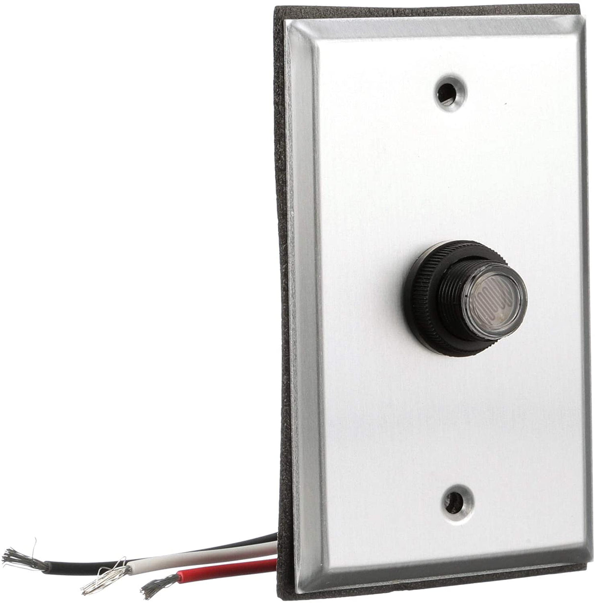 Woods 59409 59409WD Outdoor Hardwired Post Eye Light Control and Wall Plate, Metallic Finish,Silver - 2