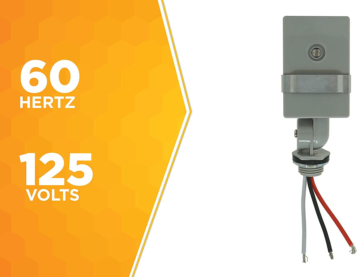 Woods 59411 59411WD Outdoor Hardwired Stem Light Control with Photocell, Compatible with Most T - 6