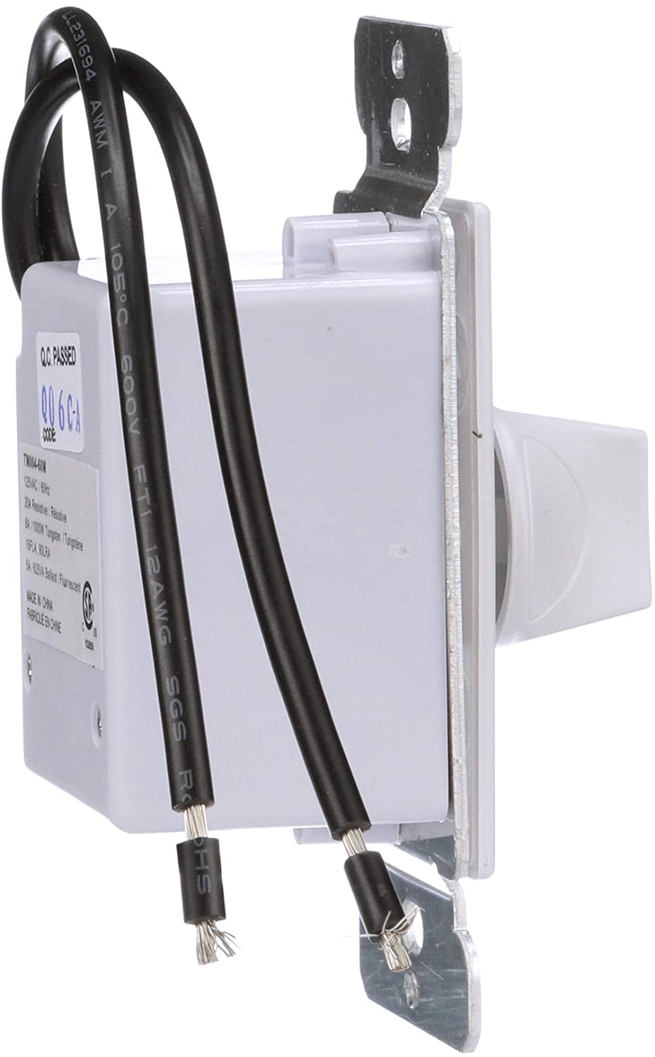 Woods 59717 In-Wall 60 Minute Spring Wound Timer, White - 5