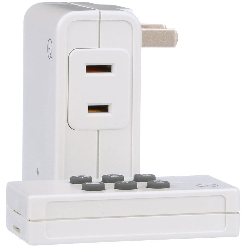 Woods 59781 59781WD Indoor Wireless Remote Control Timer with Countdown, Plug-In, 1 Polarized Outlet - 5