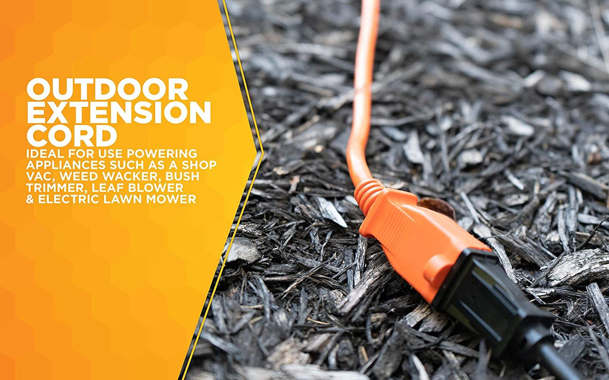 Woods 723 16/2 SJTW General Purpose Extension Cord, Medium Duty, Ideal for Landscaping and Powe - 5