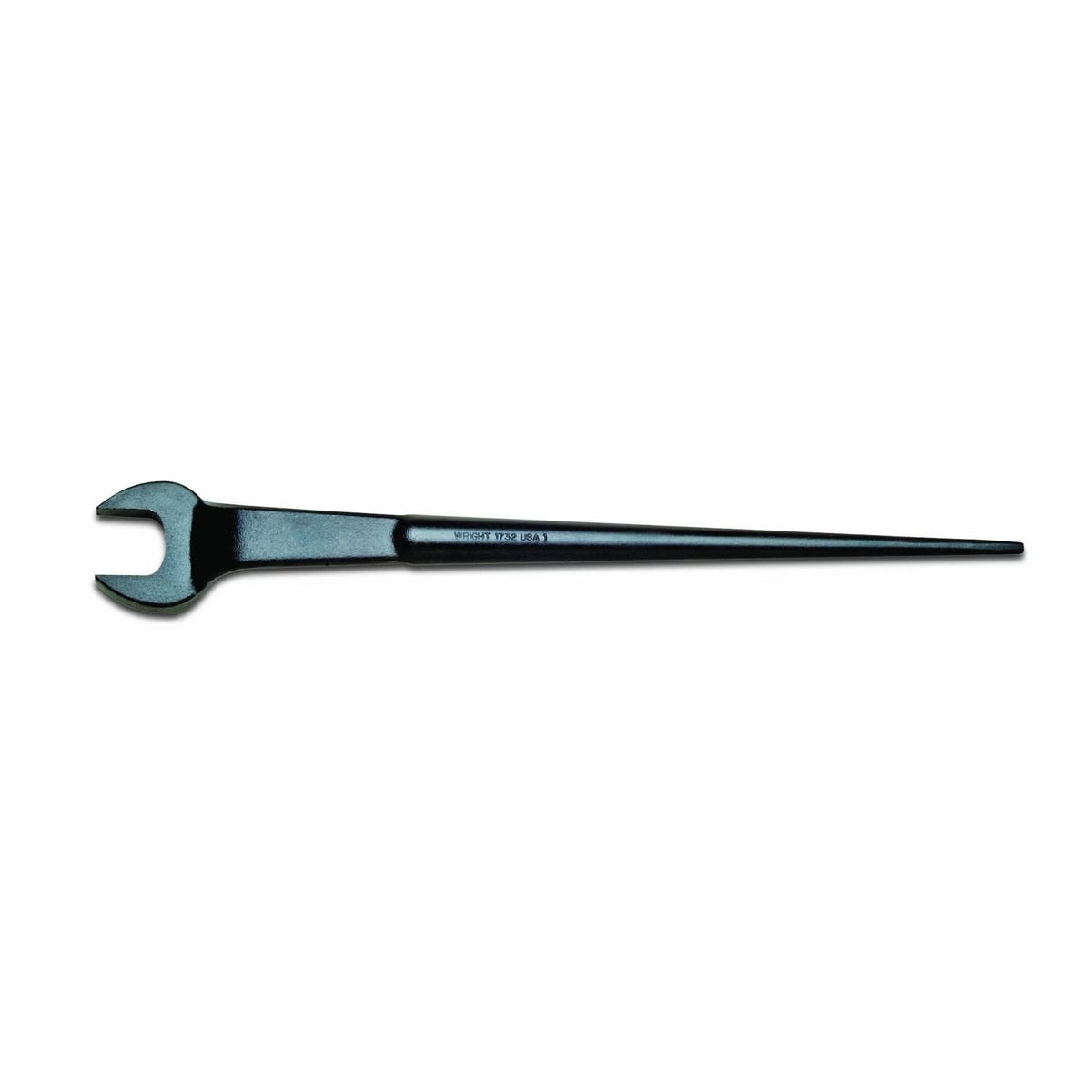 Wright Tool 1734 1-1/16" Structural Spud Wrench Open End with Offset Head Black