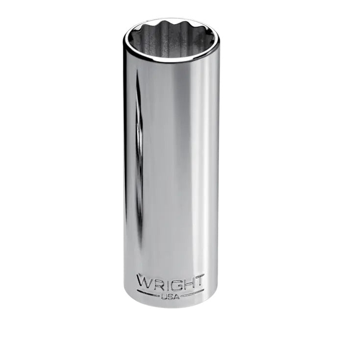 Wright Tool 2614 7/16" x 1/4" Drive 12 Point Deep Socket