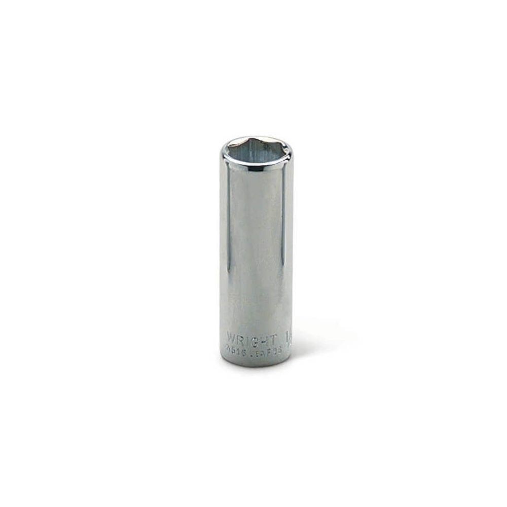 Wright Tool 3508 3/8" Drive 6 Point Deep Socket 1/4"