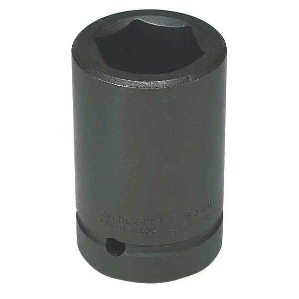 Wright Tool 89-46MM 46 mm x 1" Drive 6 Point Deep Metric Impact Socket