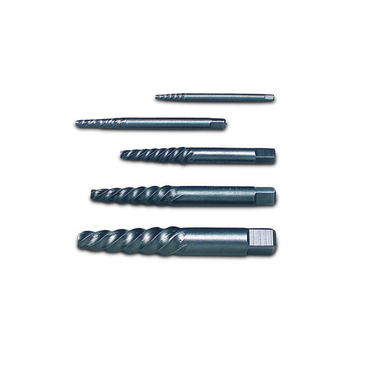 Wright Tool 9G95202 Spiral Thread Screw Extractor Set for Removing Broken Studs and Bolts (5 Piece)