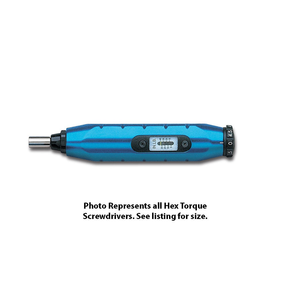 Wright Tool 2462 1/4" Female Hex Torque Screwdriver 20-100" oz