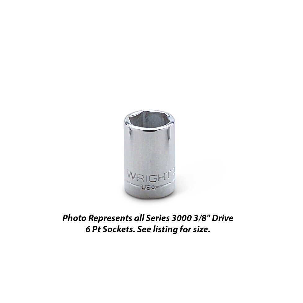 Wright Tool 3016 3/8" Drive 6 Point Standard Socket 1/2"
