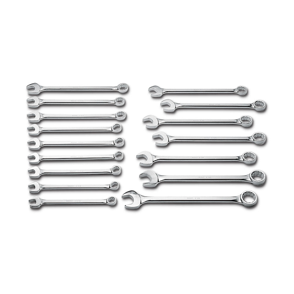 Wright Tool 730 Combination Wrench 16 Piece Set 12 Point 1-5/16" - 2-1/2"