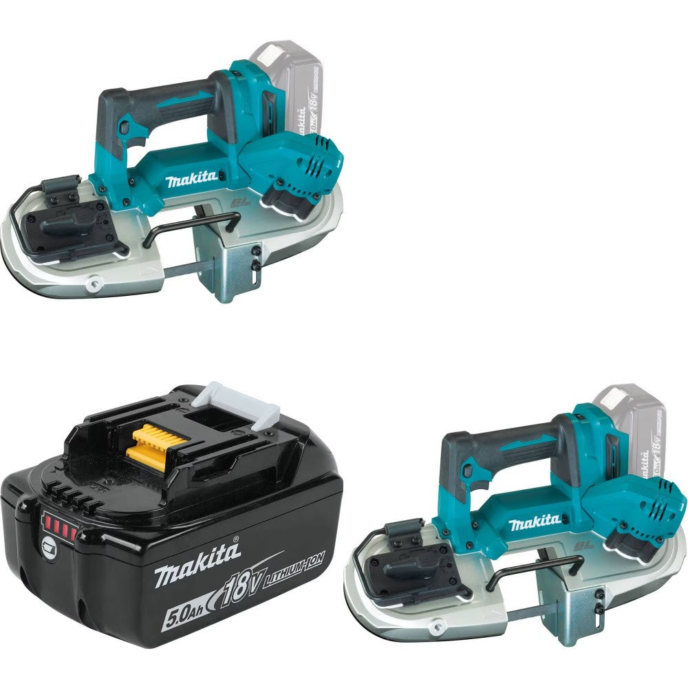 Makita XBP04Z 18V LXT Band Saw, 2 Pack Kit W/ FREE BL1850B 5.0Ah Battery