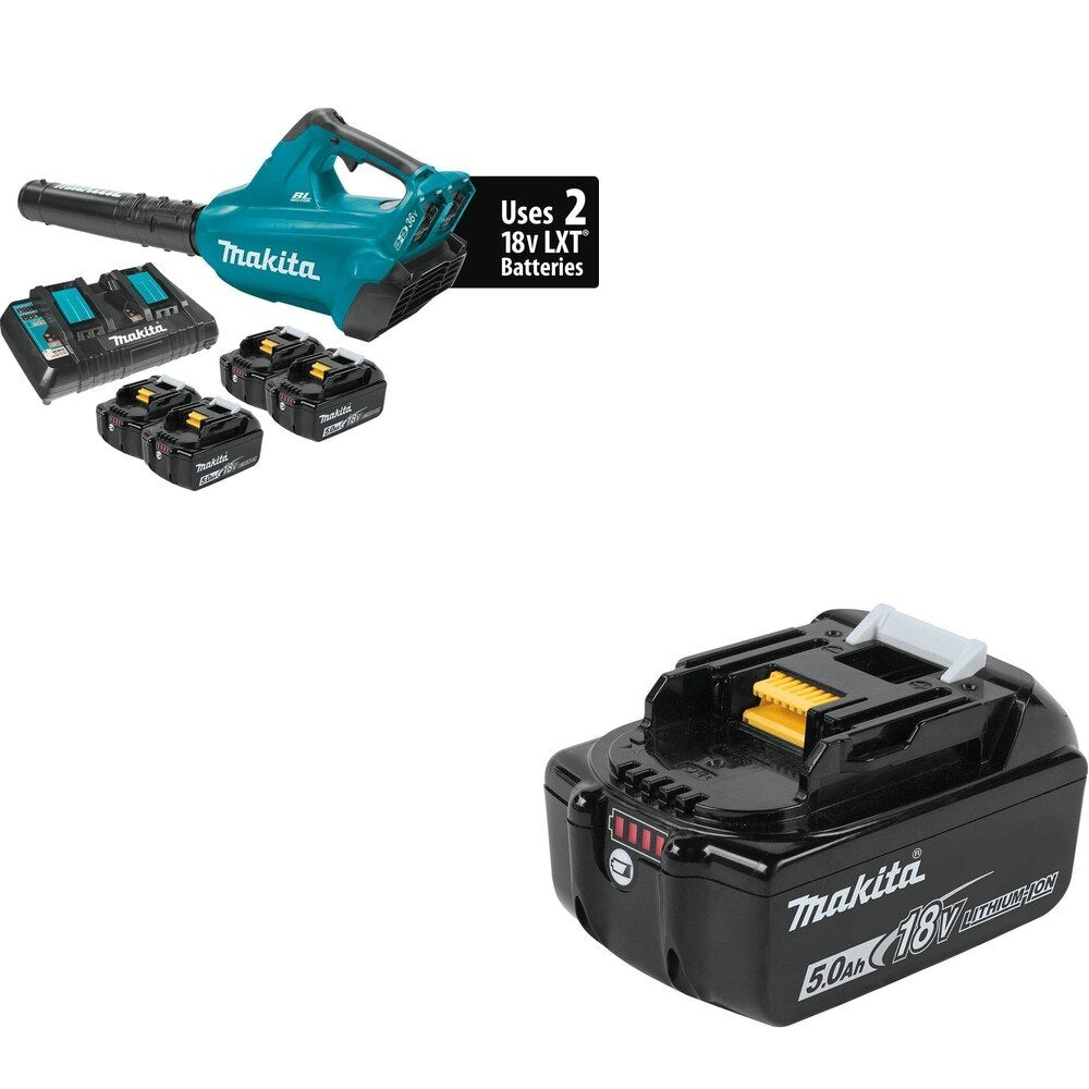 Makita XBU02PT1 36V (18V X2) Blower Kit W/ FREE BL1850B Battery (5.0Ah)