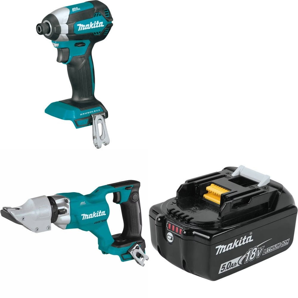 Makita XDT13Z Impact Driver Kit W/ Straight Shear and FREE Battery