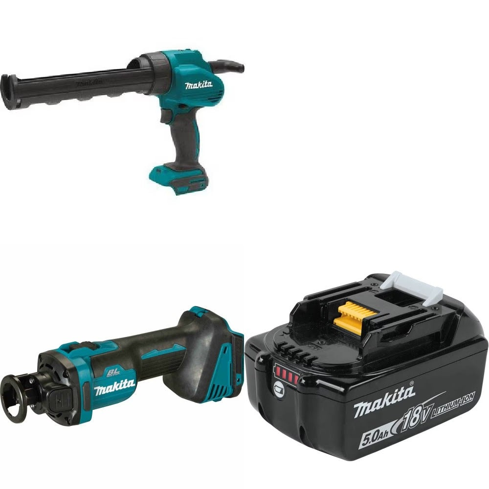 Makita XGC01Z Caulk Gun Kit W/ XOC02Z Cut-Out Tool and FREE BL1850B Battery