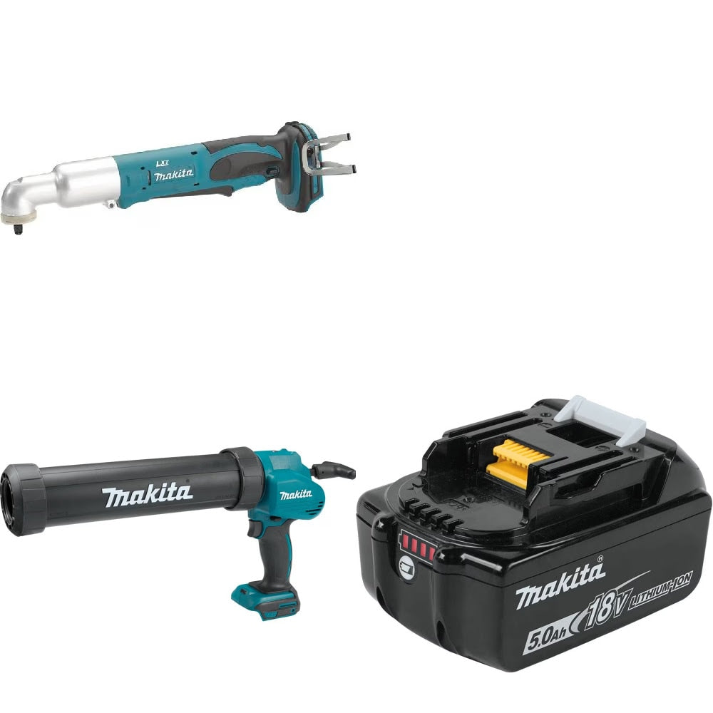 Makita Angle Impact Wrench Kit W/ Caulk Gun and FREE 5.0Ah Battery