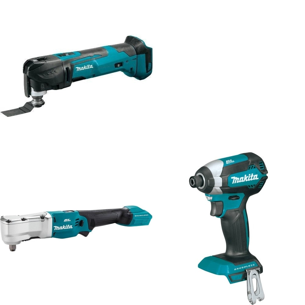 Makita XLT04Z Angle Impact Wrench W/ XMT03Z Oscillating Multi-Tool and FREE XDT13Z