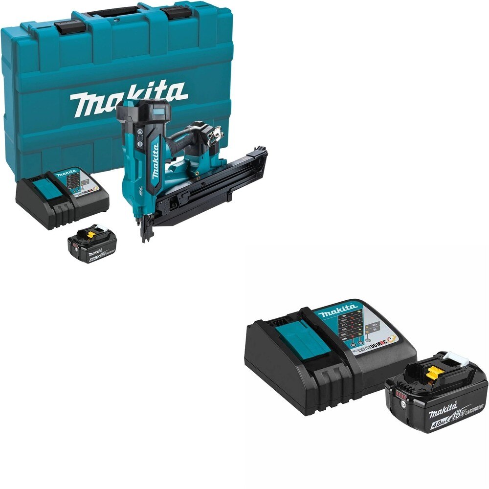 Makita XNB03M1 21" Full Round Head 3-1/2" Framing Nailer Kit W/ ADBL1840BDC1 Battery