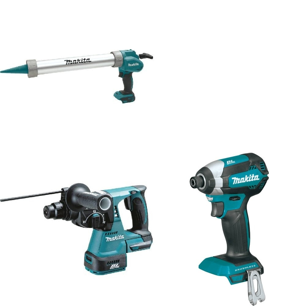 Makita XRH01Z Rotary Hammer W/ XGC01ZB Caulk and Adhesive Gun and FREE XDT13Z Impact Driver