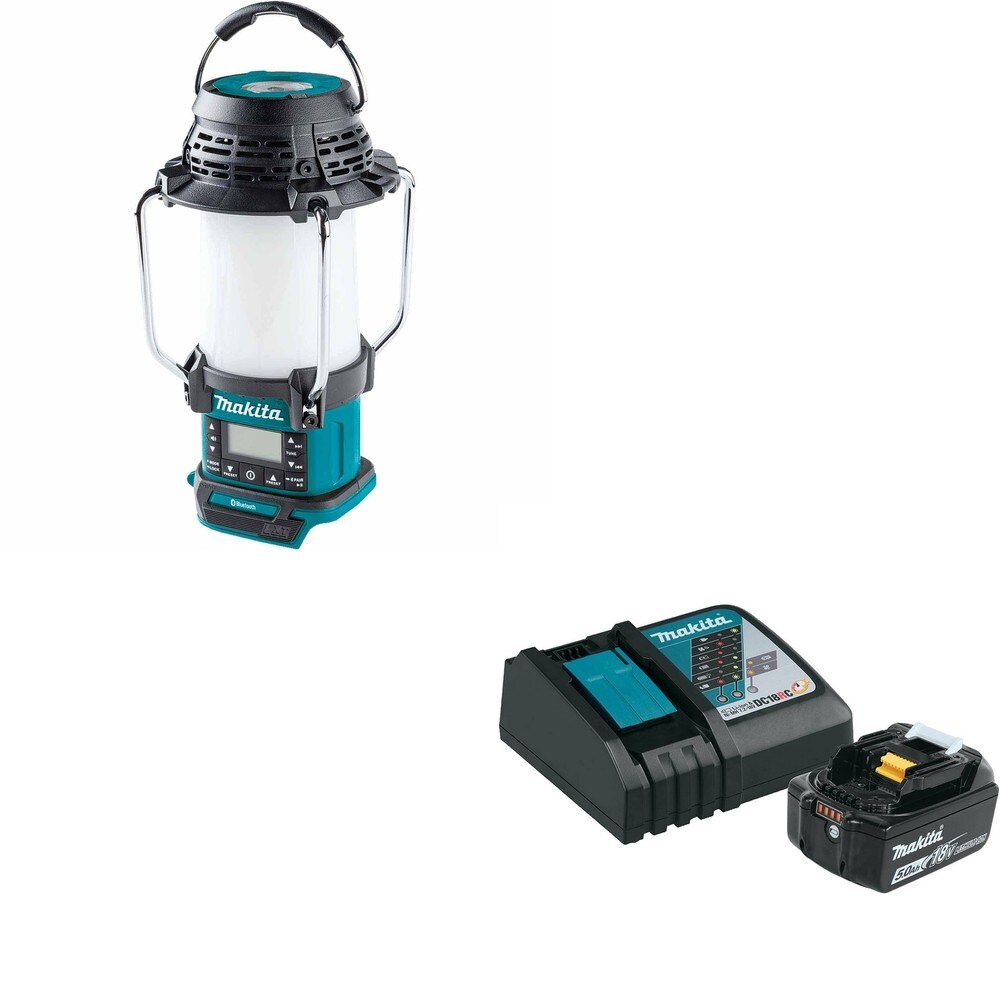 Makita XRM13 Bluetooth Radio/LED W/ BL1850BDC1 18V LXT Li-Ion Battery and Charger Starter Pack