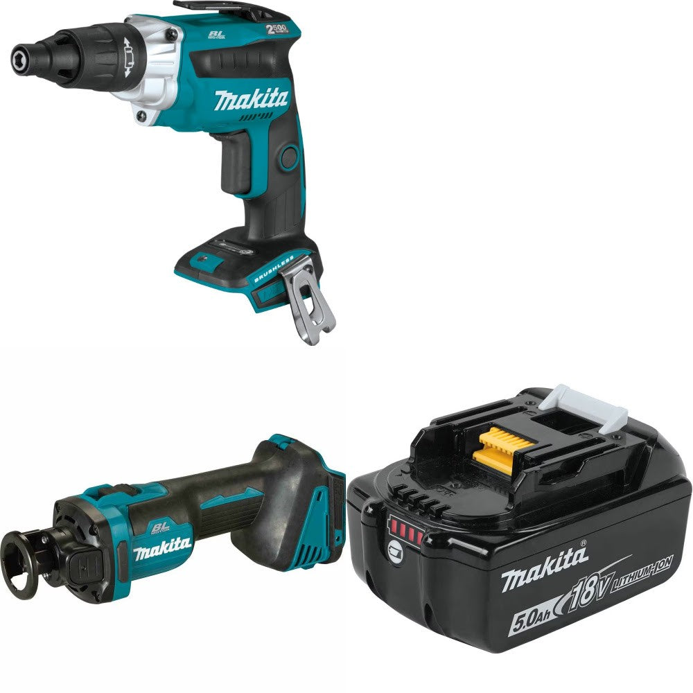 Makita XSF05Z Screwdriver Kit W/ Cut-Out Tool and FREE Battery