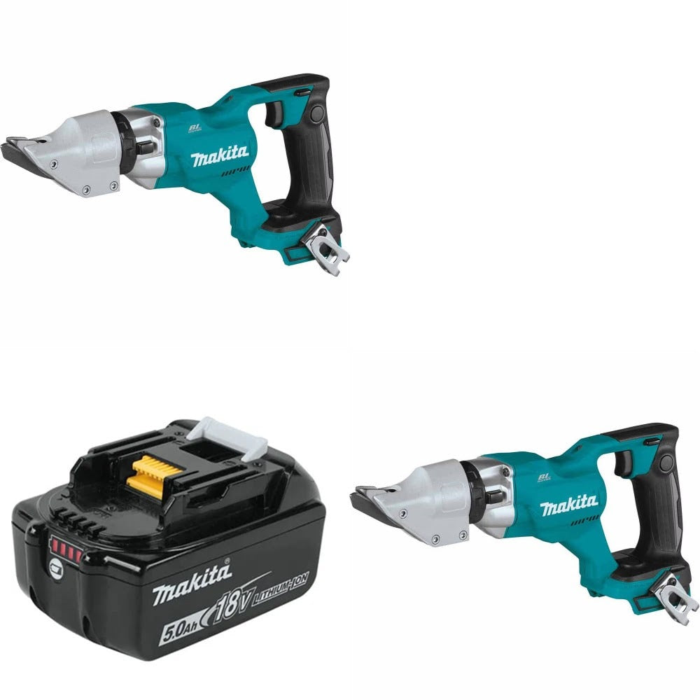 Makita XSJ03Z Straight Shear, 2 Pack Kit W/ FREE BL1850B Battery