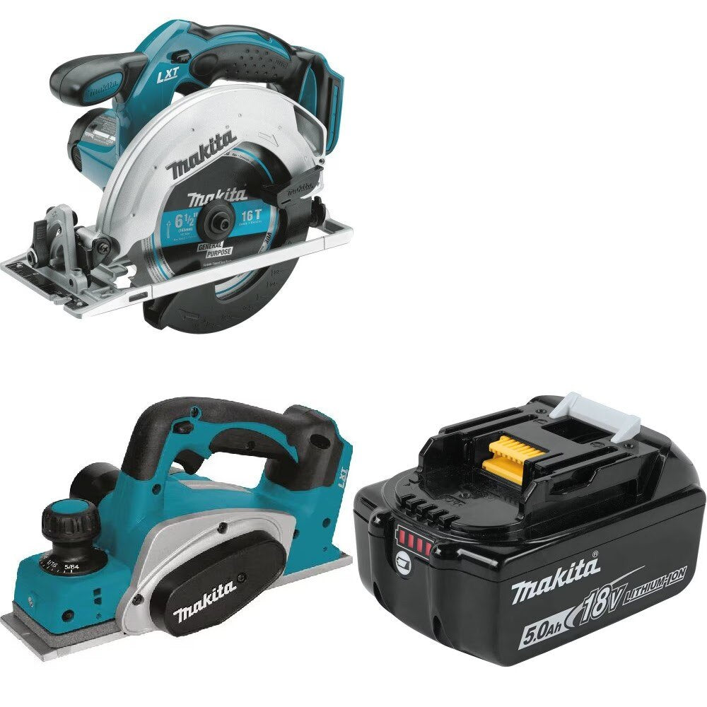 Makita XSS02Z 6-1/2" Circular Saw Kit W/ XPK01Z Planer and FREE BL1850B Battery