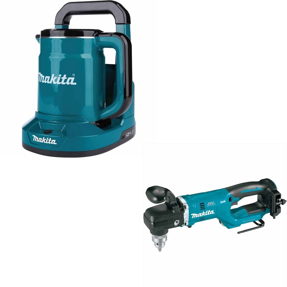 Makita XTK01Z 36V (18V X2) LXT Hot Water Kettle, Tool Only W/ XAD05Z 1/2" Right Angle Drill