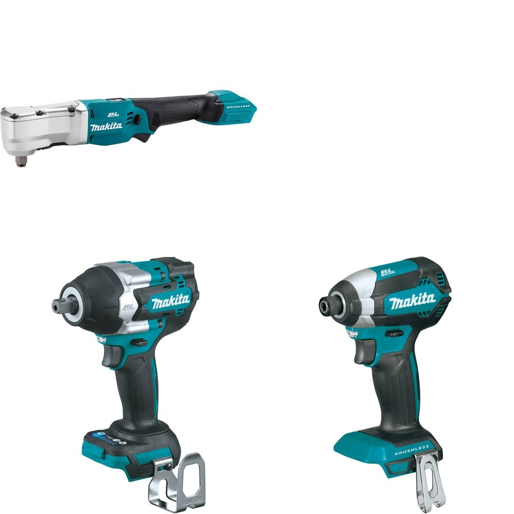 Makita XWT18Z Impact Wrench W/ XLT04Z Angle Impact Wrench and FREE XDT13Z Impact Driver