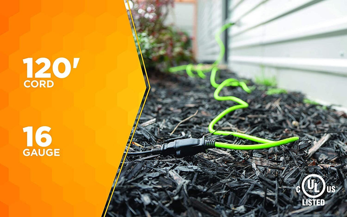 Yard Master 9940010 Outdoor Garden 120-Foot Extension Cord, Heavy Duty, Water Resistant, Super - 4