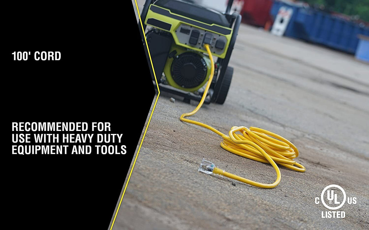Yellow Jacket 2992 Generator Cord, 100 Foot - 3