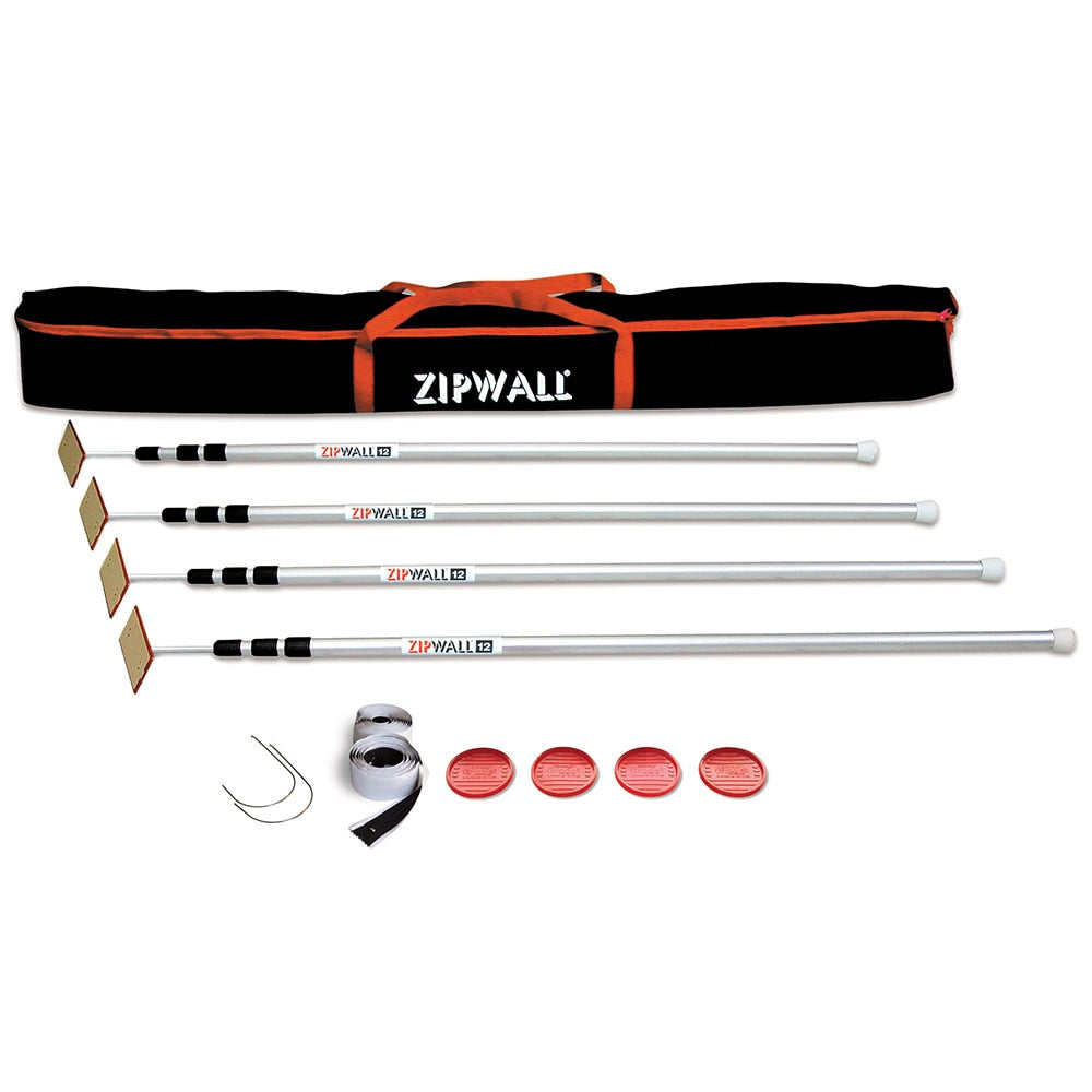 ZipWall Dust Barrier System SLP4 ZipWall 12 4-Pack