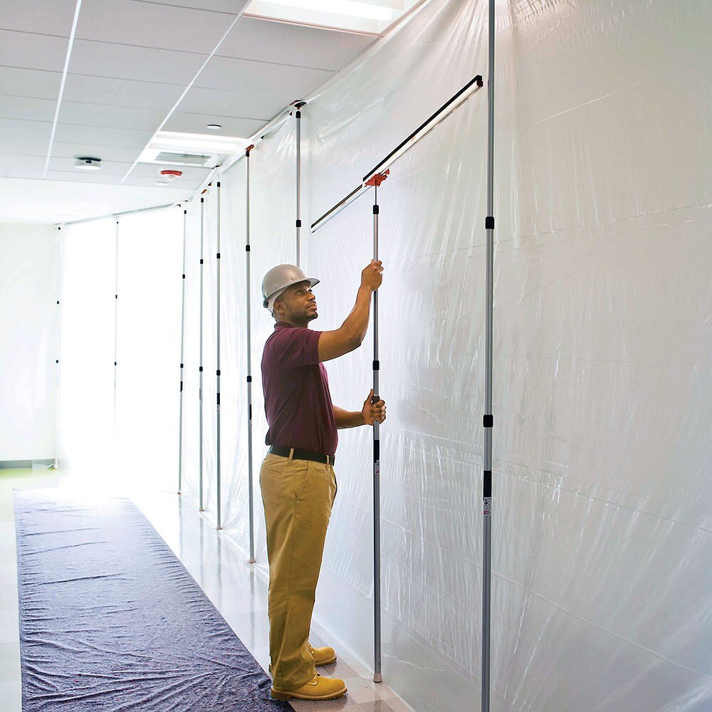 ZipWall Dust Barrier System SPN FoamRail Span Adjustable Tapeless Seal - 3