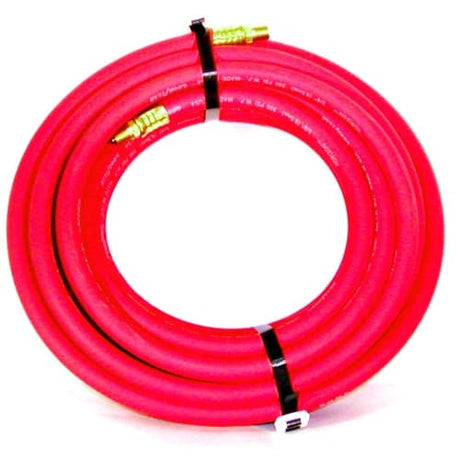 Aronson 01-1026QD 3/8" X 100 Red Air Hose w/ Fittings