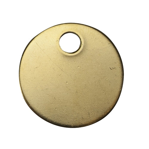 CH Hanson 41857 (1098) Round Brass Tag 1-1/2"