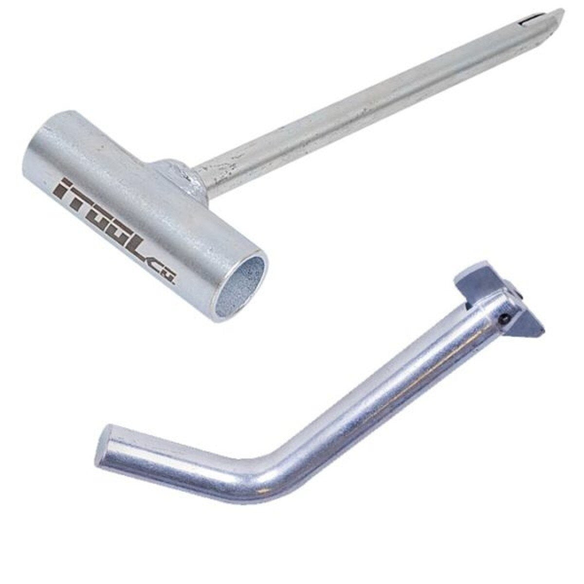 iTOOLco SP-182 5/8 in. x 5-1/2 in. Hitch Pin with Flashlight Holder and Locking Tab