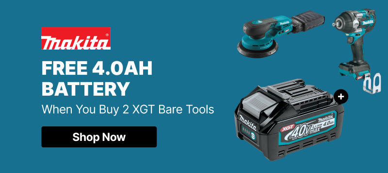 Makita Free 4.0Ah Battery When You Buy 2 XGT Bare Tools